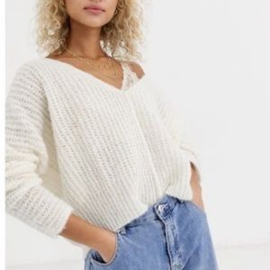 Free People Moonbeam V-Neck Dolman Sweater